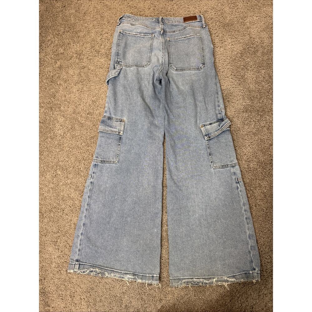 Hollister Jeans Women’s Ultra High Rise Wide Leg Vintage Stretch‎ Flare 7 W28 - Picture 7 of 8